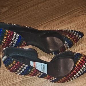 INC International Concepts Multicolor Studded Heels